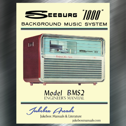 Seeburg 1000, Background Music System, BMS2, 1963, Engineer's Service Manual with Parts List