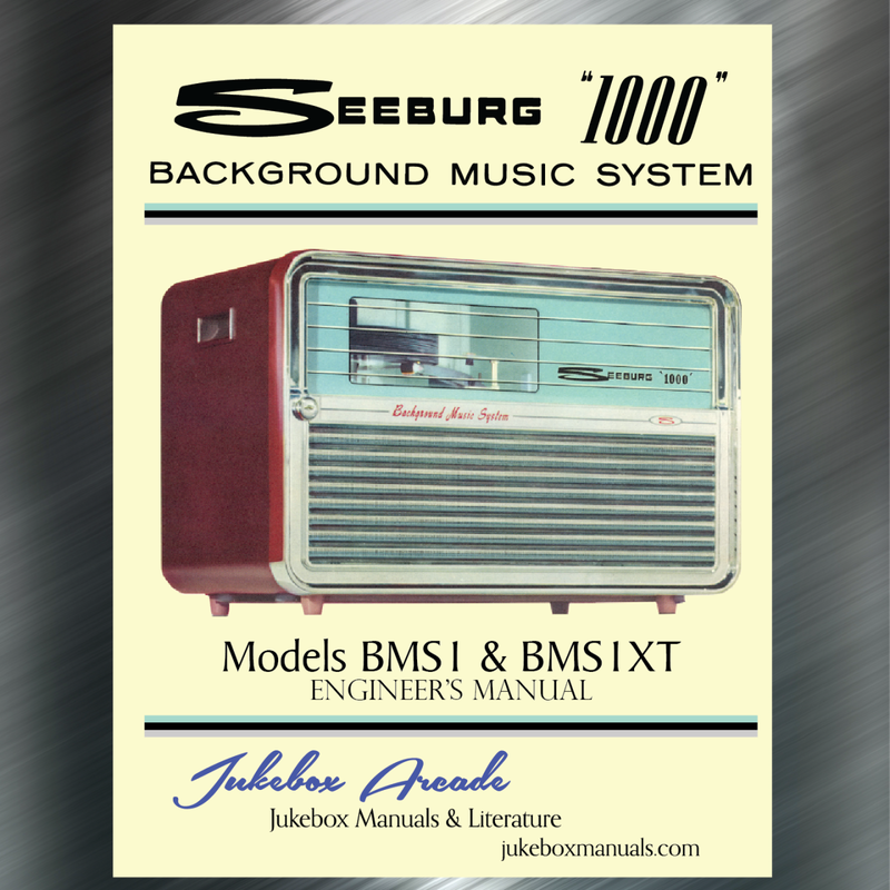 Seeburg 1000, Background Music System, BMS1 & BMS1XT, 1960, Engineer's Service Manual and Parts Lists