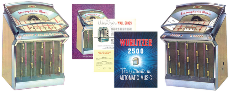 Wurlitzer Model 2500, 2504 and 2510 Service Manual & Parts Manual with Trouble Shooting Chart