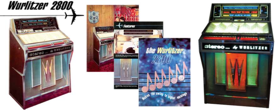 Wurlitzer 2800 series covers 2800 and 2810,  Service Manual  and Parts Catalog with Trouble Shooting Charts