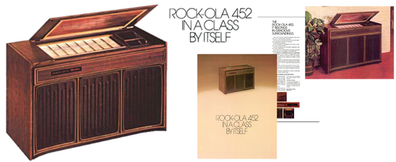 Rock Ola Model 452 Supplement, Includes 450 and 451   Service Manual, Installation and Instructions , Parts Catalog