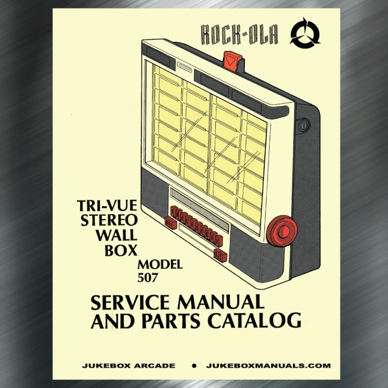Rock Ola Model 507 Tri-Vue Complete Service Manual & Parts Lists
