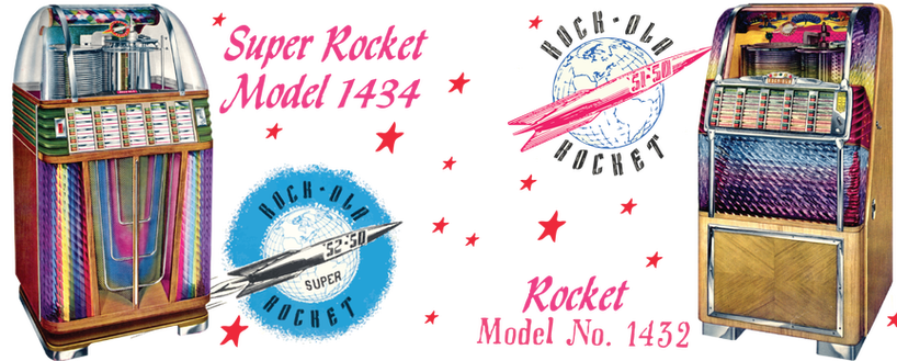 Rock Ola Model 1432 and 1434 Rocket (1950-51) Service and Parts Manuals
