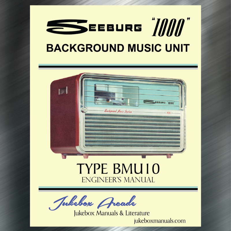 Seeburg 1000, Background Music System, BMU10, 1961, Engineer's Service Manual and Parts List