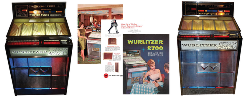 Wurlitzer 2700 series covers 2700 and 2710, Service Manual   and Parts Catalog with Trouble Shooting Charts