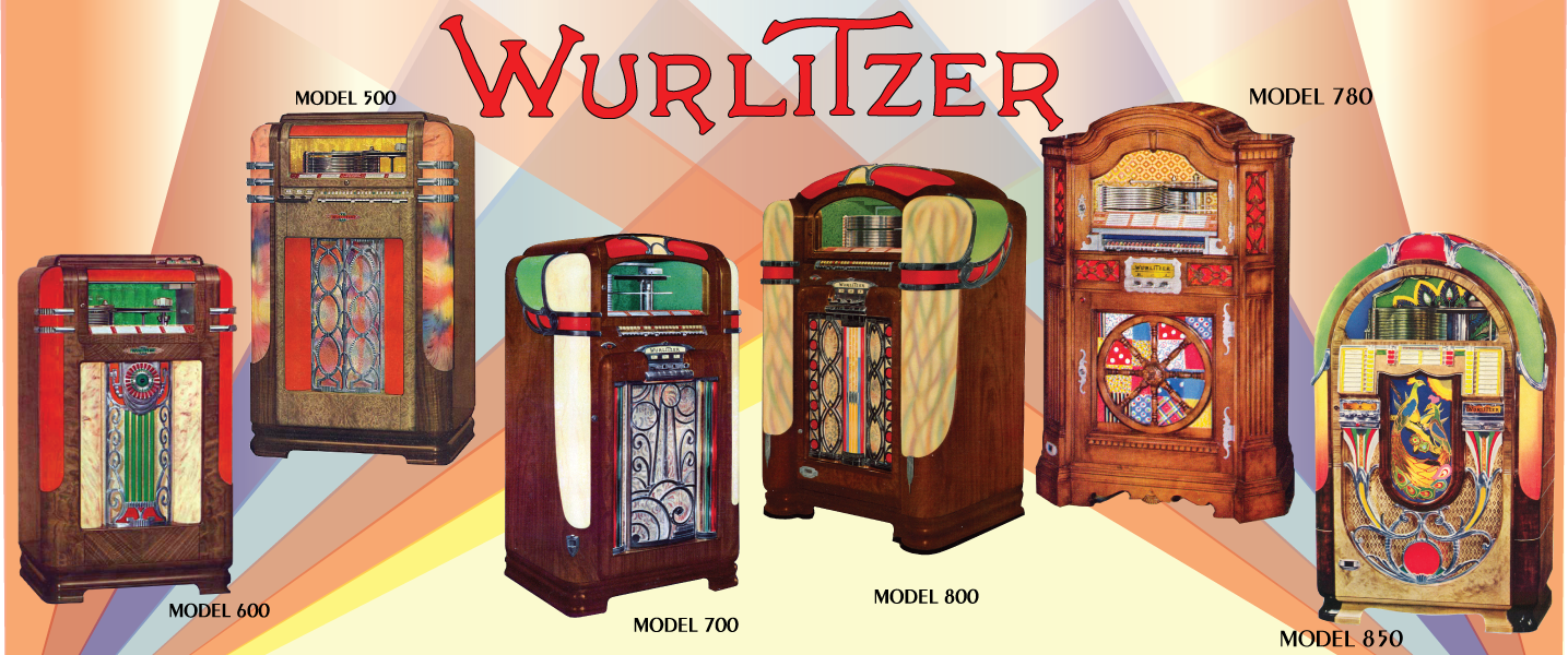 Wurlitzer Models 500, 500-A, 600, 600-A, 700, 750, 750-E, 780, 780-E, 800 Service Manual with Troubleshooting  (1938-41)