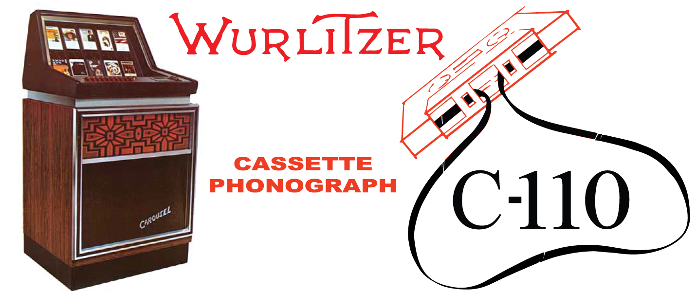 Wurlitzer C - 110 (1971)Cassette Phonograph  Service Notes, Parts Lists with Troubleshooting  11x17 Schematic